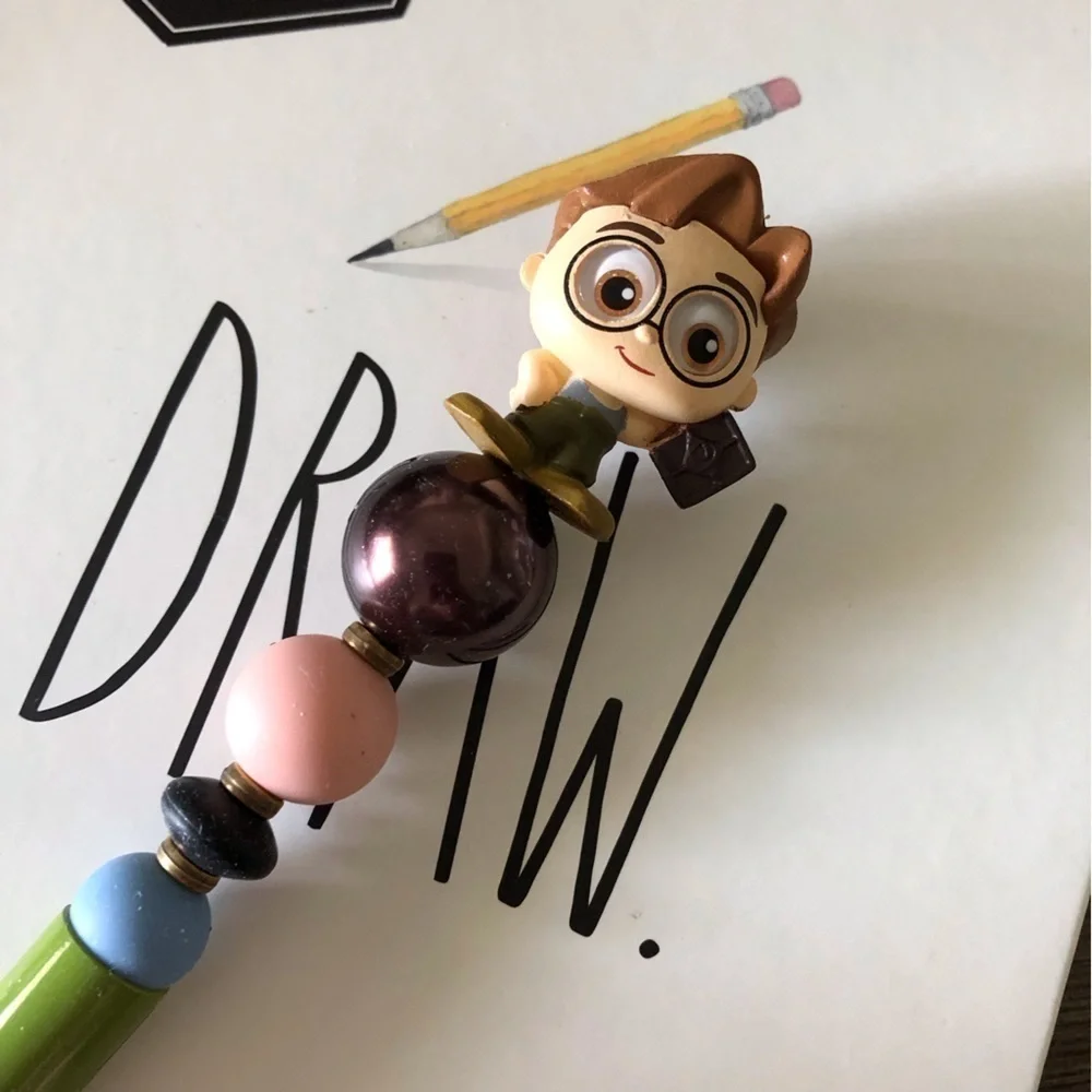 Disney Doorables: Atlantis: Milo James Thatch handmade beaded pen